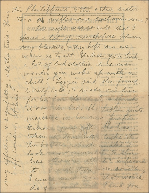Lot 133 Alice Stone Blackwell: A “skirmish” with an “anti-Red” in the year of the 19th Amendment