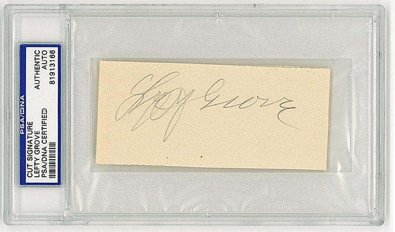 Lot 1375 Lefty Grove Signature