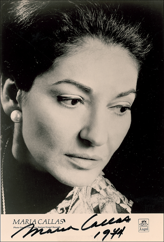 Lot 529 Maria Callas Signed Photograph