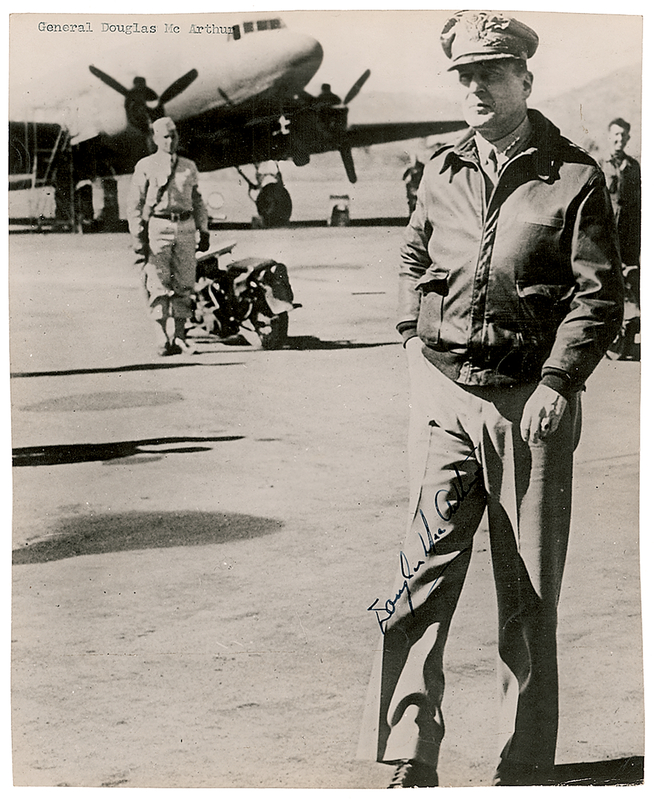 Lot 277 Douglas MacArthur Signed Photograph