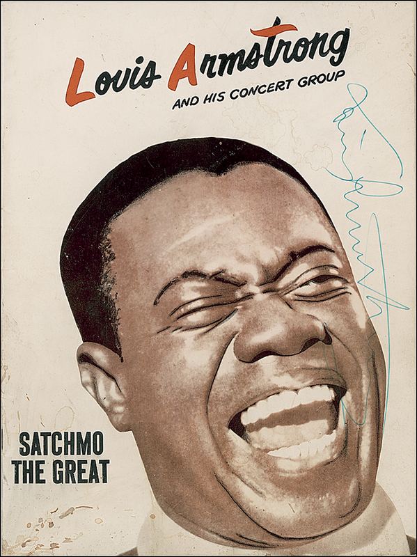 Lot 496 Louis Armstrong Program
