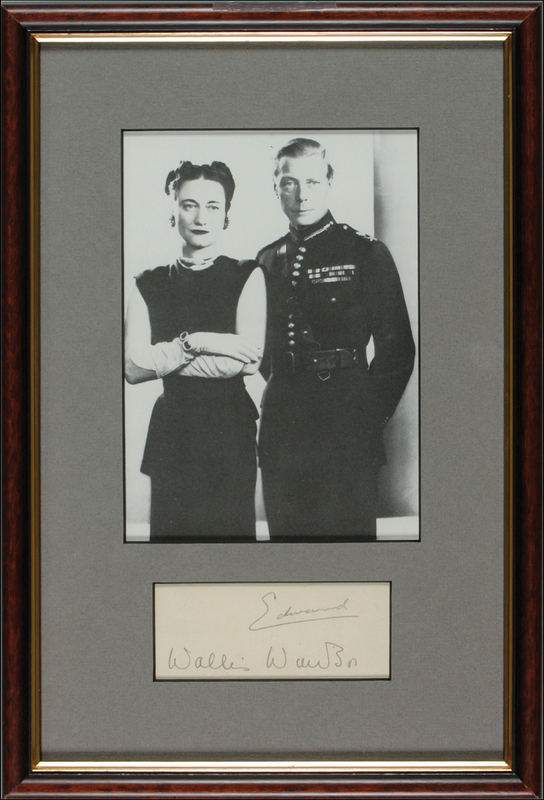 Lot 251 Duke and Duchess of Windsor Signature