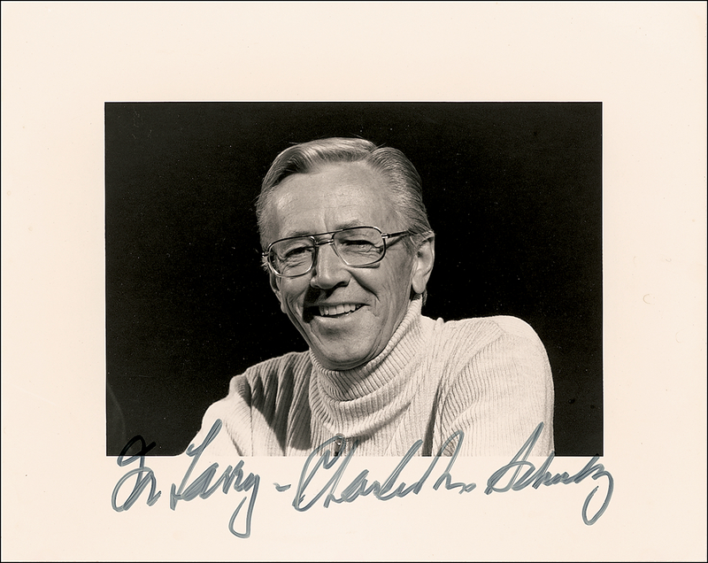 Lot 479 Charles Schulz Signed Photograph