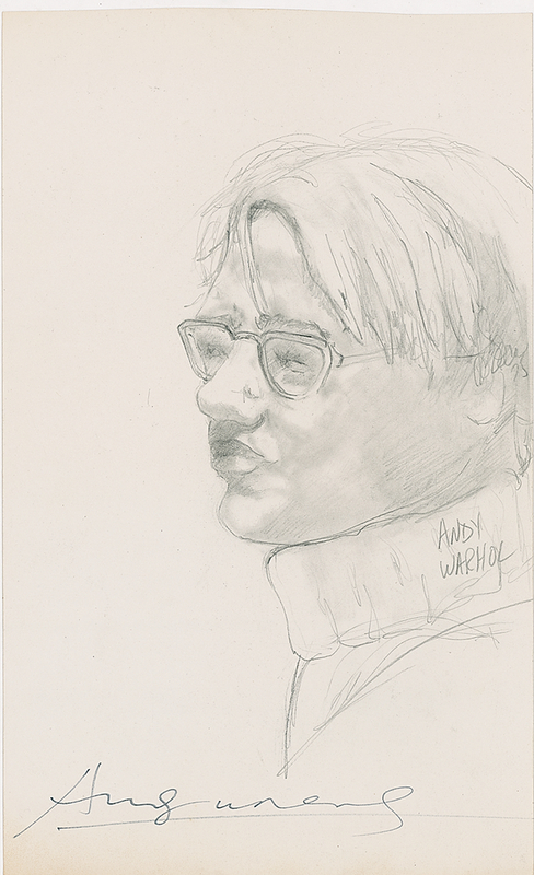 Lot 433 Andy Warhol Sketch
