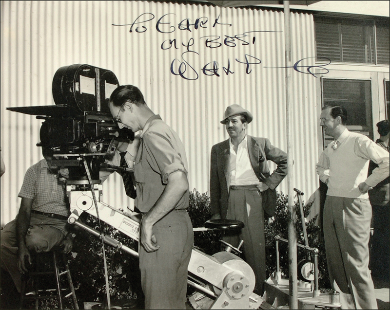 Lot 453 Walt Disney: Inscribing to a Hollywood pioneer