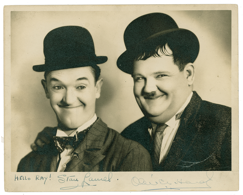 Lot 938 Laurel and Hardy Signed Photograph
