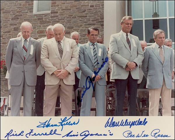 Lot 1212 Baseball Hall of Famers Signed Photograph