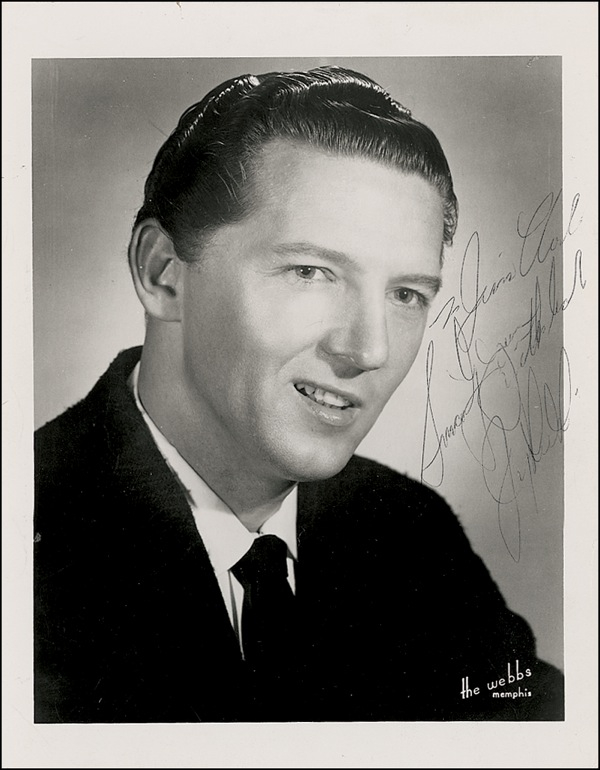 Lot 580 Jerry Lee Lewis Signed Photograph