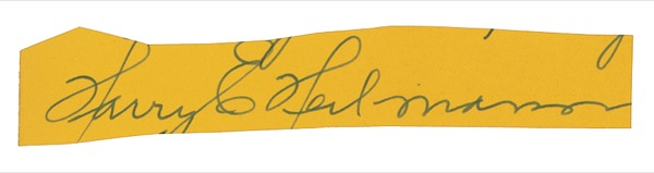 Lot 1380 Harry Heilmann Signature