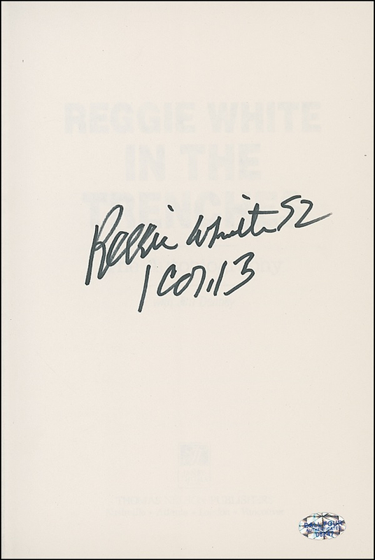 Lot 1555 Reggie White Book