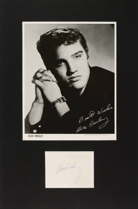 Lot 607 Elvis Presley Signed Photograph