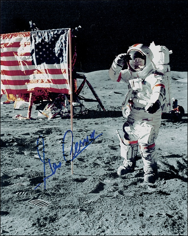 Lot 328 Gene Cernan Signed Photograph