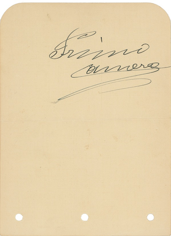 Lot 1283 Primo Carnera Signature
