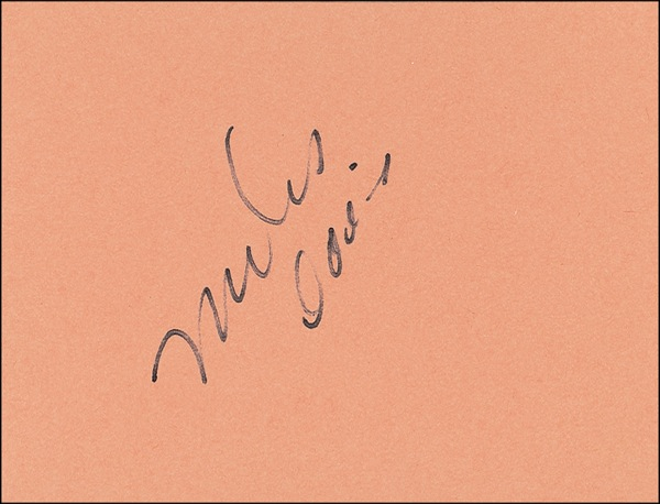 Lot 547 Miles Davis Signature