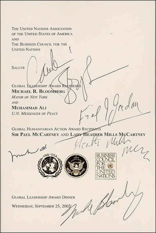 Lot 1173 Muhammad Ali and Friends Program