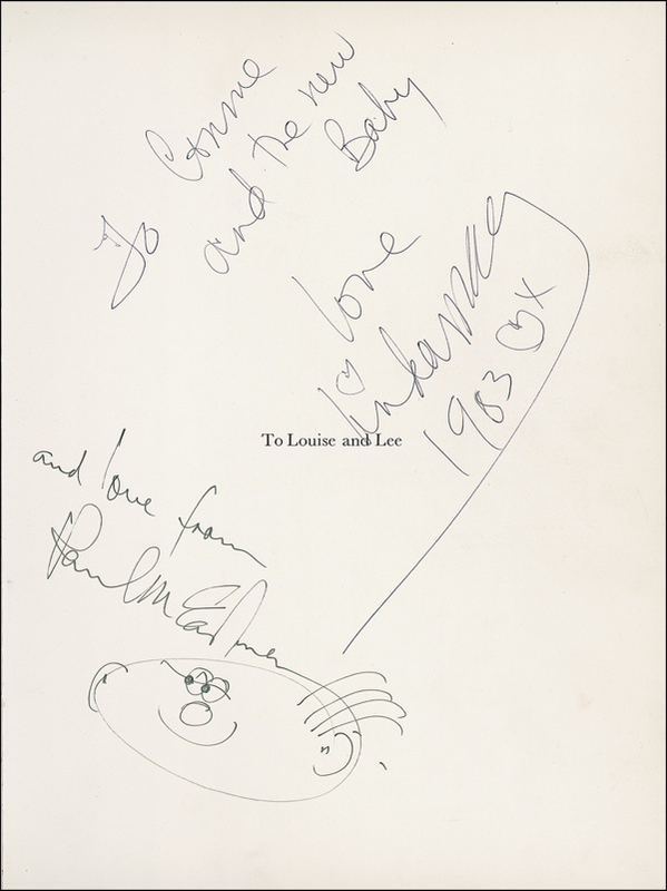 Lot 585 Paul and Linda McCartney Book