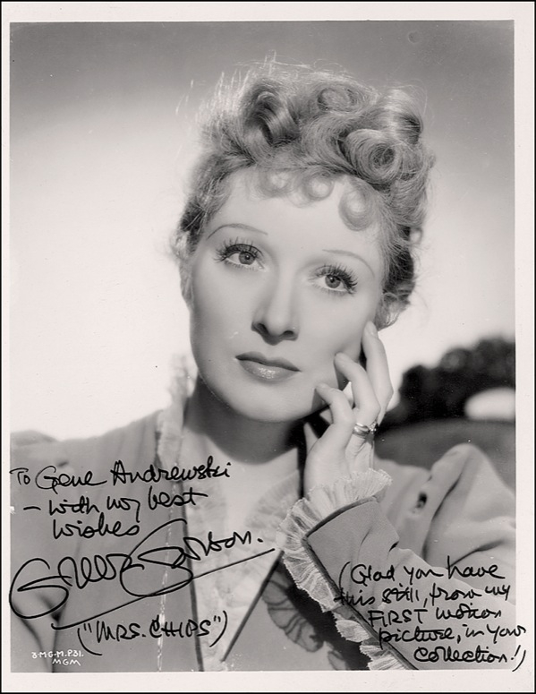 Lot 844 Greer Garson Signed Photograph