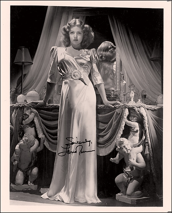 Lot 1113 Lana Turner Signed Photograph