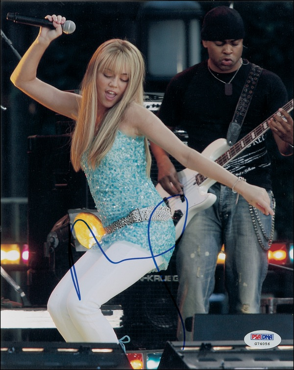Lot 546 Miley Cyrus Signed Photograph