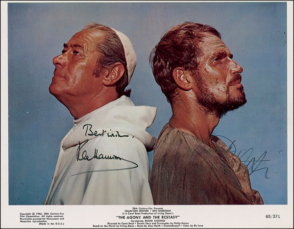 Lot 867 Rex Harrison and Charlton Heston Signed Photograph