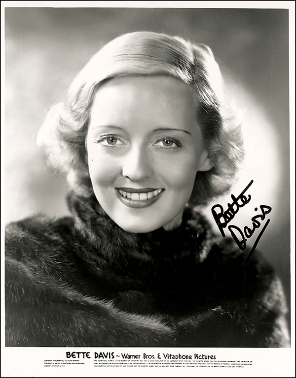 Lot 782 Bette Davis Signed Photograph