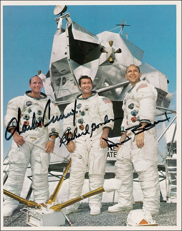 Lot 308 Apollo 12 Signed Photograph