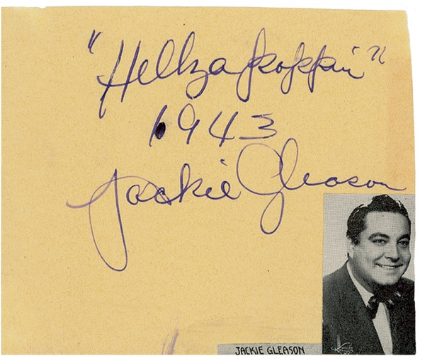 Lot 849 Jackie Gleason Signature