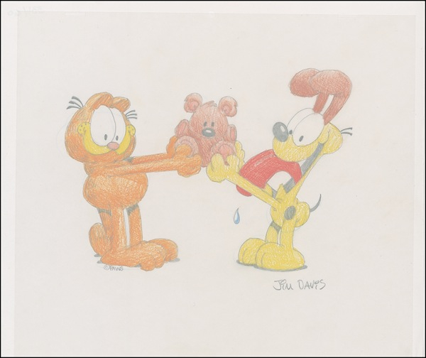 Lot 445 Jim Davis Drawing