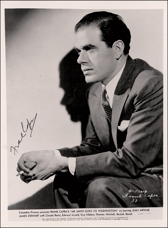 Lot 741 Frank Capra Signed Photograph
