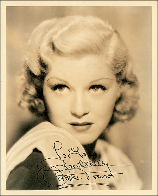 Lot 1111 Claire Trevor Signed Photograph