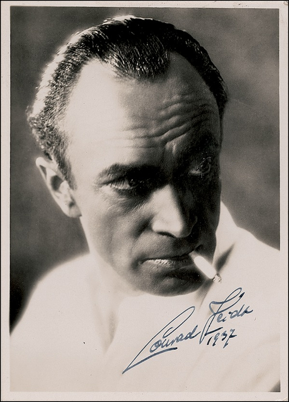 Lot 1120 Conrad Veidt Signed Photograph