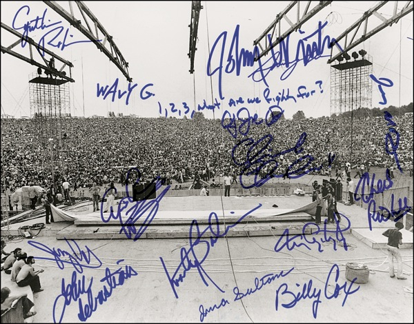 Lot 657 Woodstock Signed Photograph