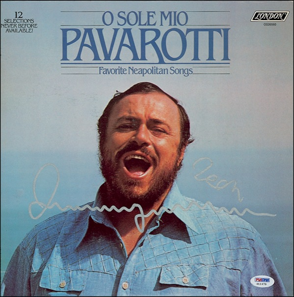 Lot 596 Luciano Pavarotti Album