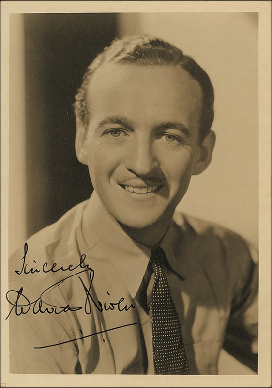 Lot 996 David Niven Signed Photograph