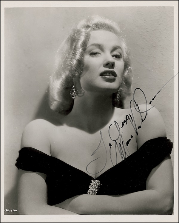 Lot 1119 Mamie Van Doren Signed Photograph