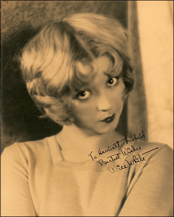 Lot 1141 Alice White Signed Photograph