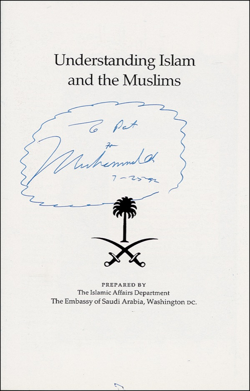 Lot 1184 Muhammad Ali Booklet