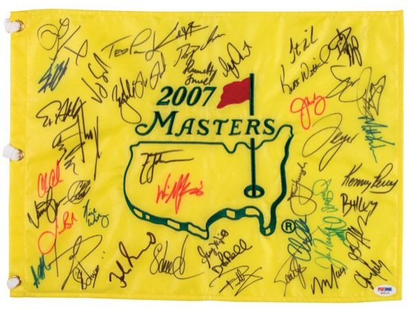 Lot 1366 Golf: Masters Tournament Golf Flag