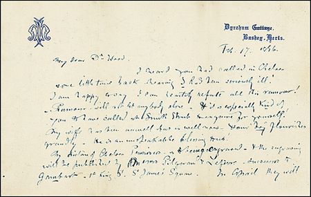 Lot #394 Hubert von Herkomer Handwritten Letter Signed - Image 2