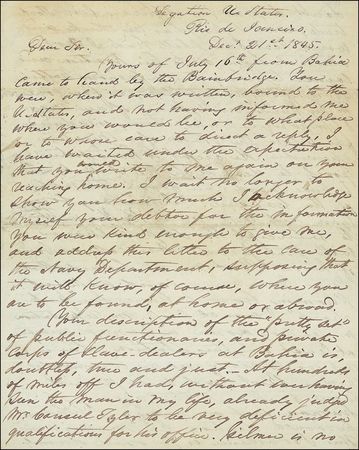 Lot #293 Henry A. Wise: ?Infamous traffic?: A future Confederate general writes on the slave trade - Image 2