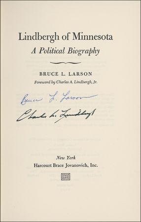 Lot #345 Charles Lindbergh Book - Image 1