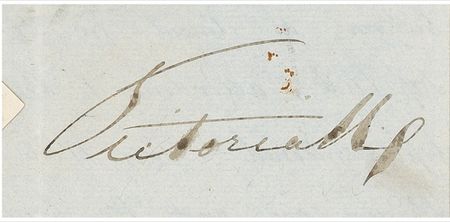 Lot #244 Victoria Signed Document - Image 2