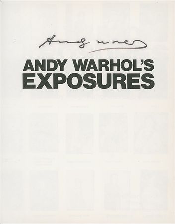 Lot #434 Andy Warhol Book - Image 1