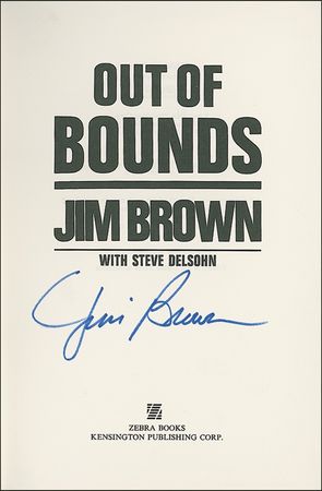 Lot #1272 Jim Brown Book - Image 1