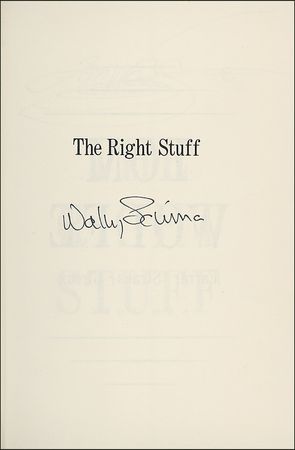 Lot #353 Wally Schirra and Tom Wolfe Book - Image 1