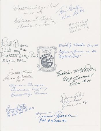 Lot #257 Doolittle’s Raiders Signature - Image 1