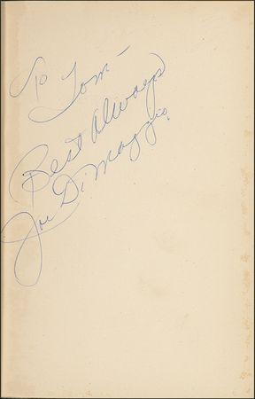 Lot #1314 Joe DiMaggio Book - Image 1
