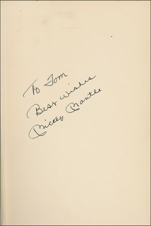 Lot #1436 Mickey Mantle Book - Image 1