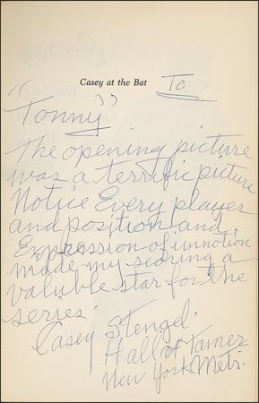 Lot #1538 Casey Stengel Book - Image 1