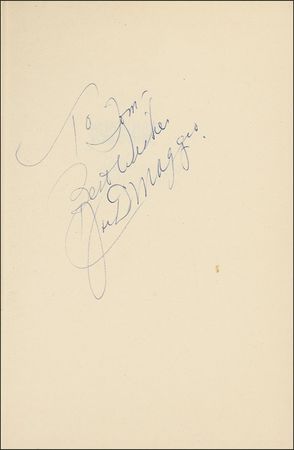 Lot #1316 Joe DiMaggio Book - Image 1